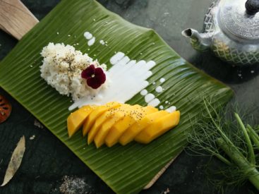 Vegan, low hsitamine, mango sticky rice